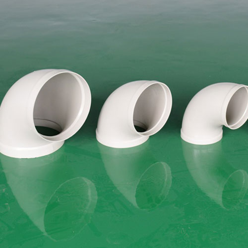 PP米黃色阻燃彎頭